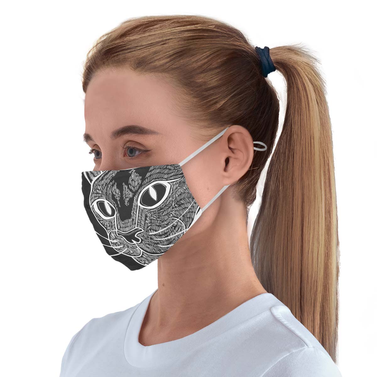 Cool Cat Face Cover