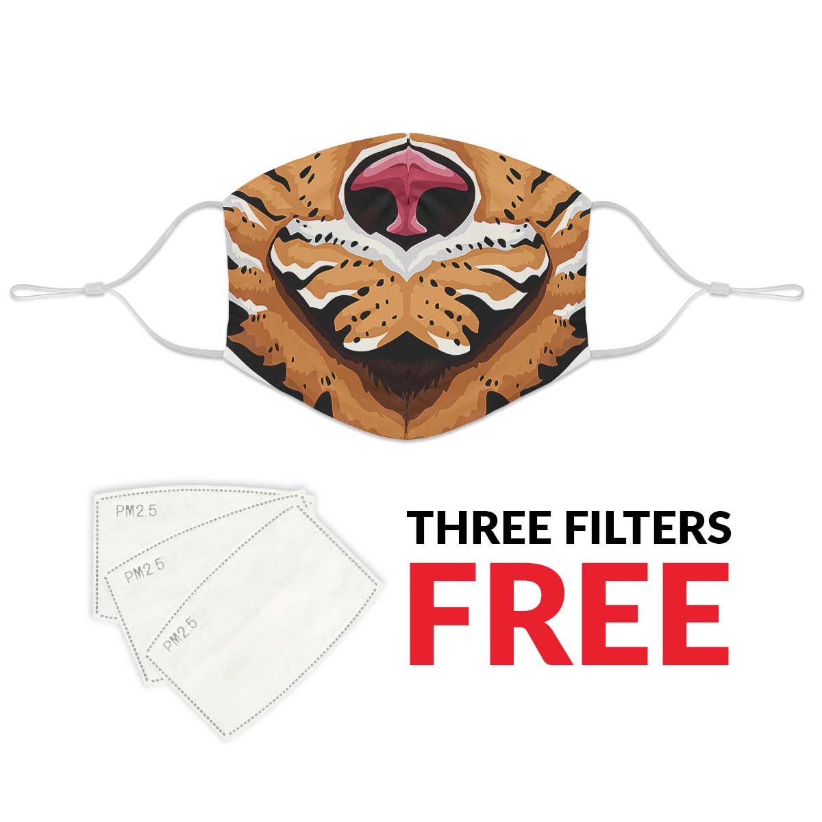 Cool Tiger Face Cover