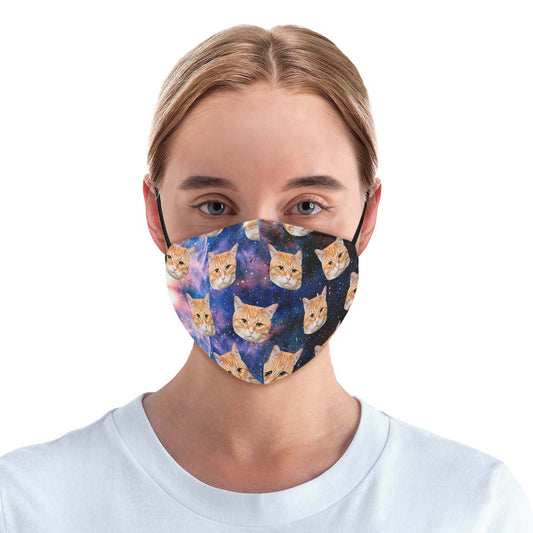 Custom Cat Cosmic Face Cover
