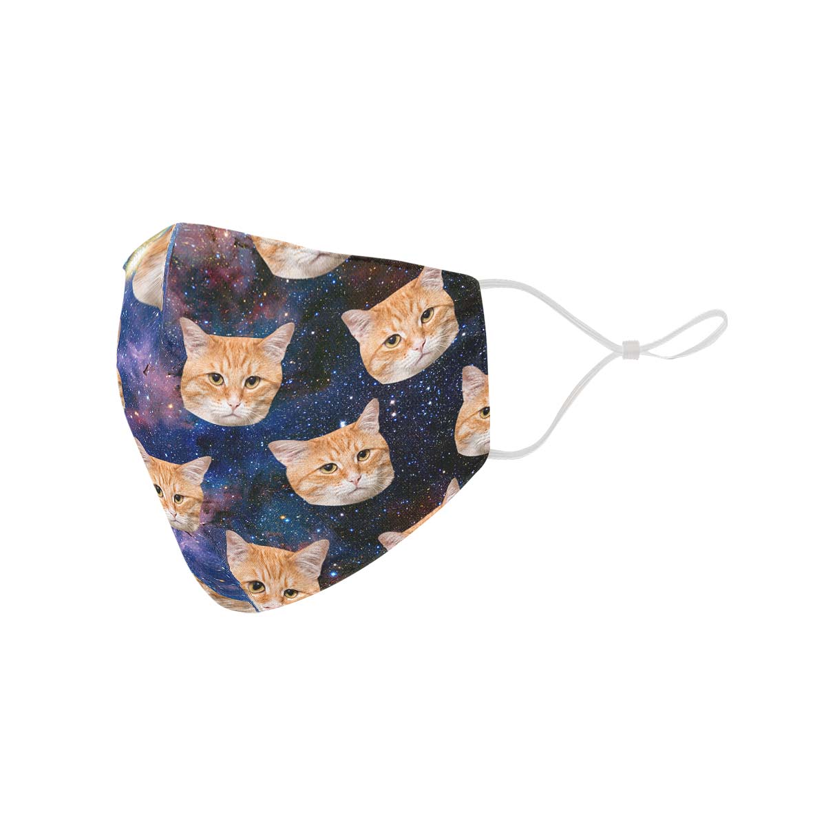 Custom Cat Cosmic Face Cover