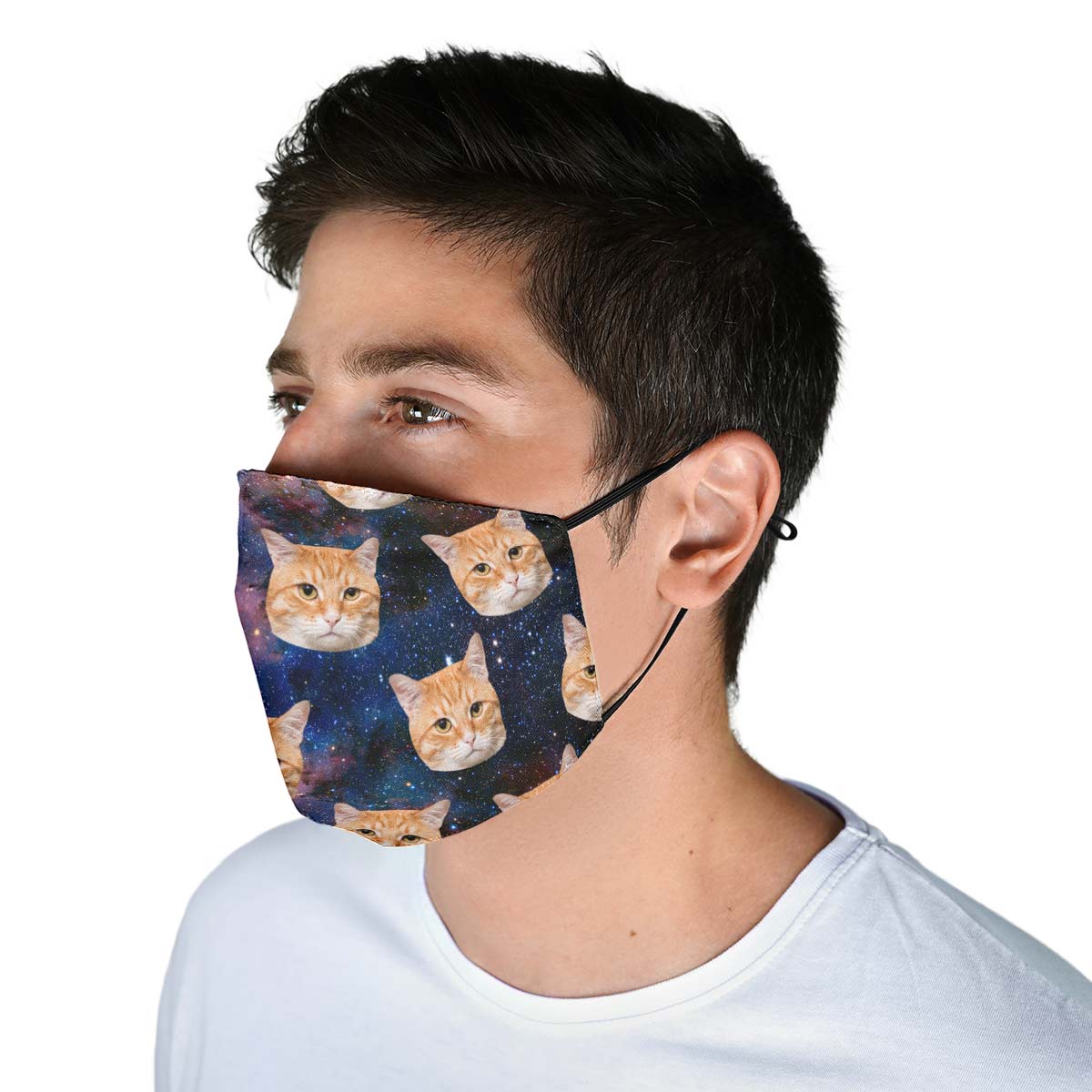 Custom Cat Cosmic Face Cover