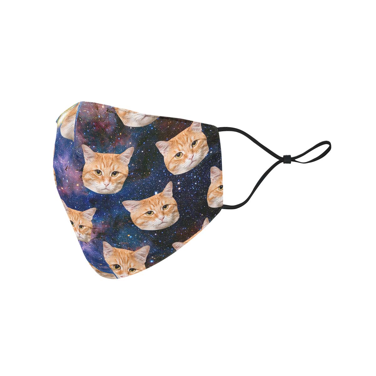 Custom Cat Cosmic Face Cover
