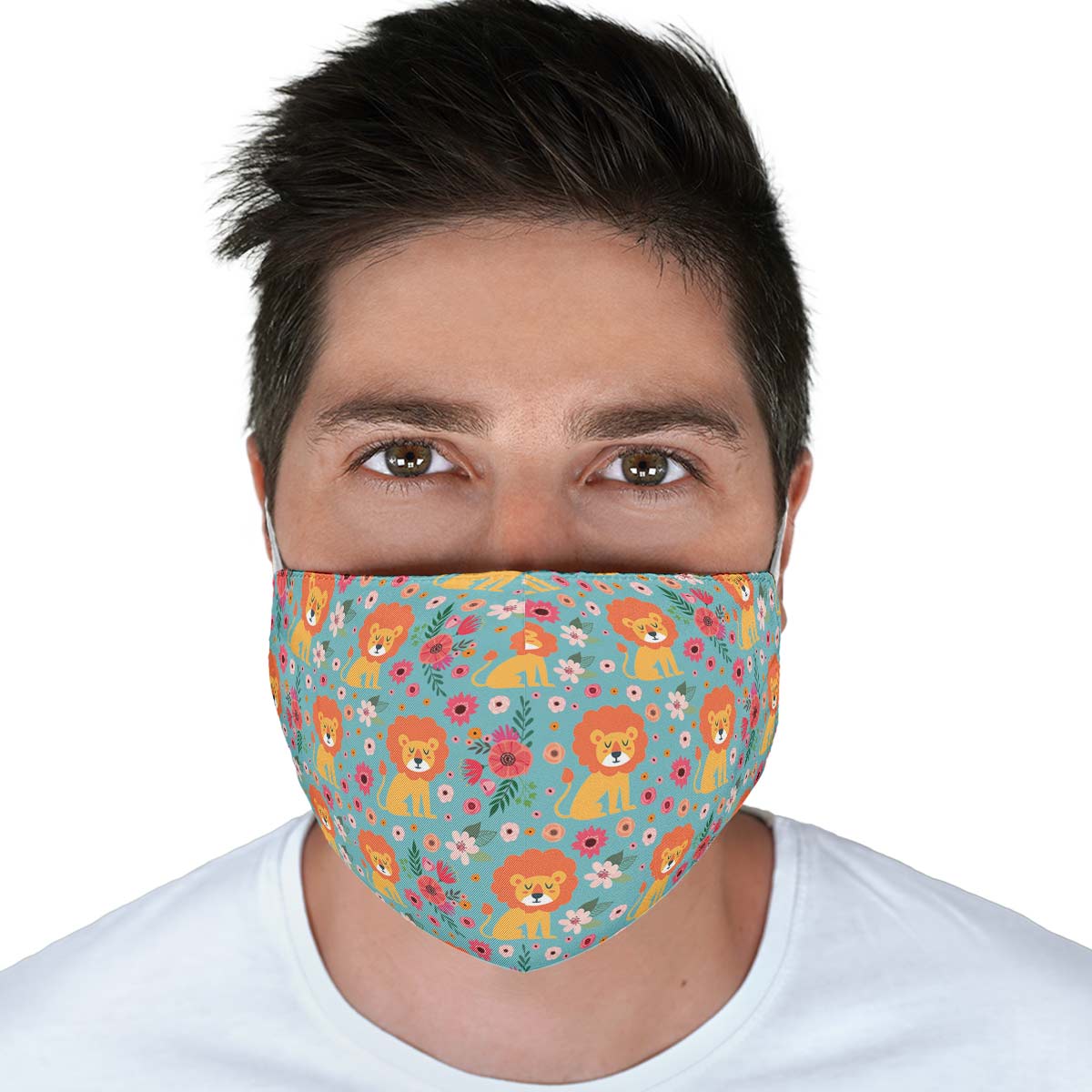 Cute Lion Pattern Face Cover