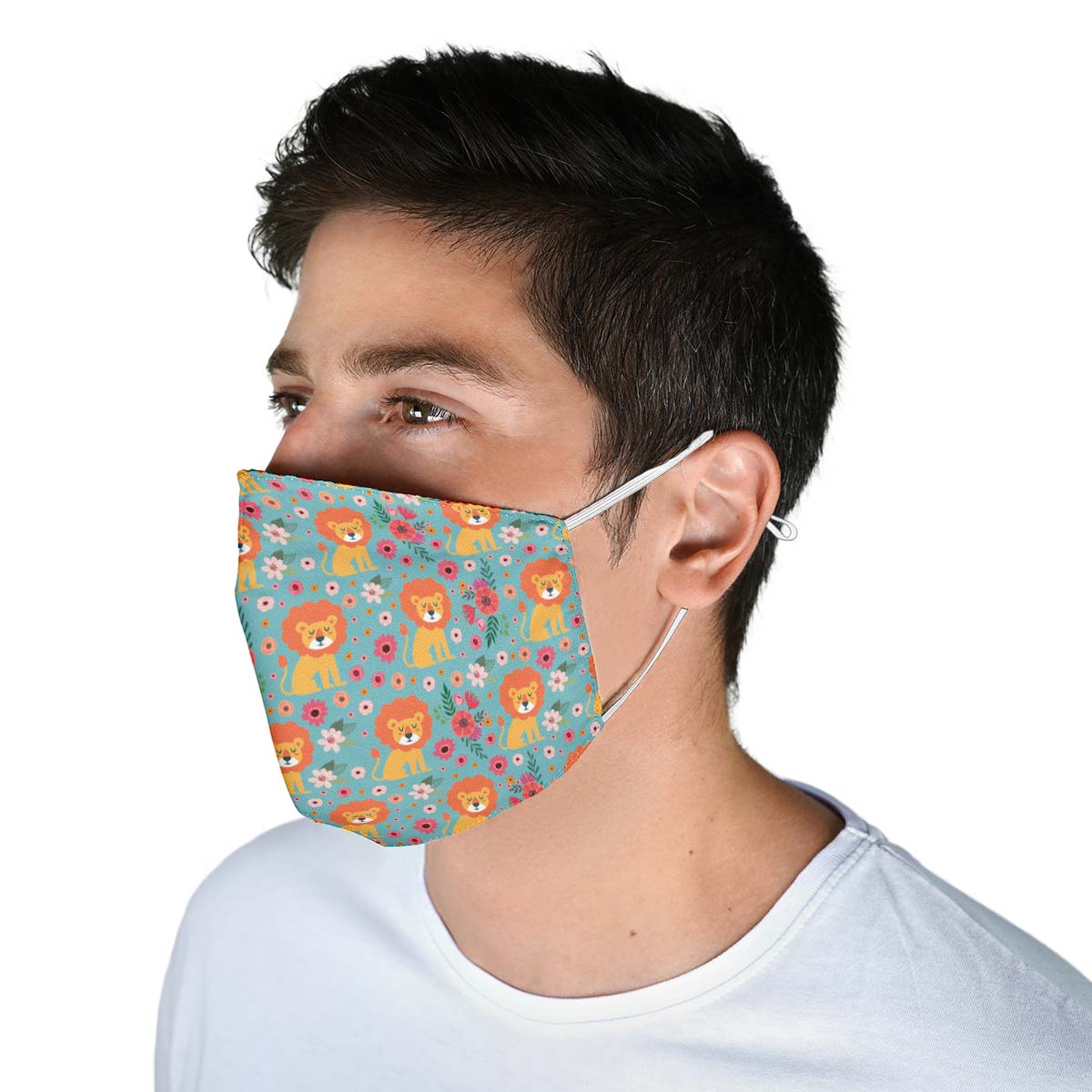 Cute Lion Pattern Face Cover