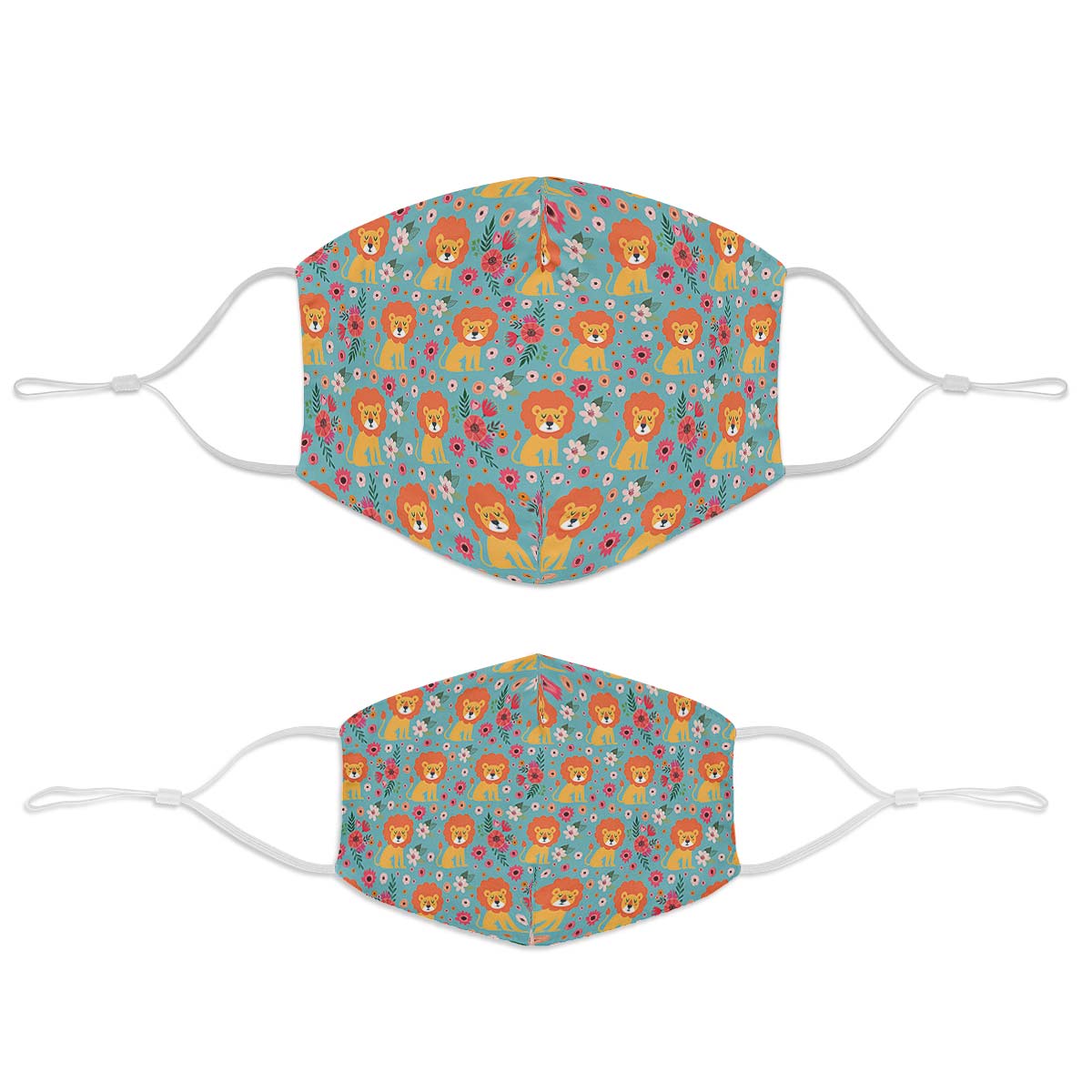 Cute Lion Pattern Face Cover