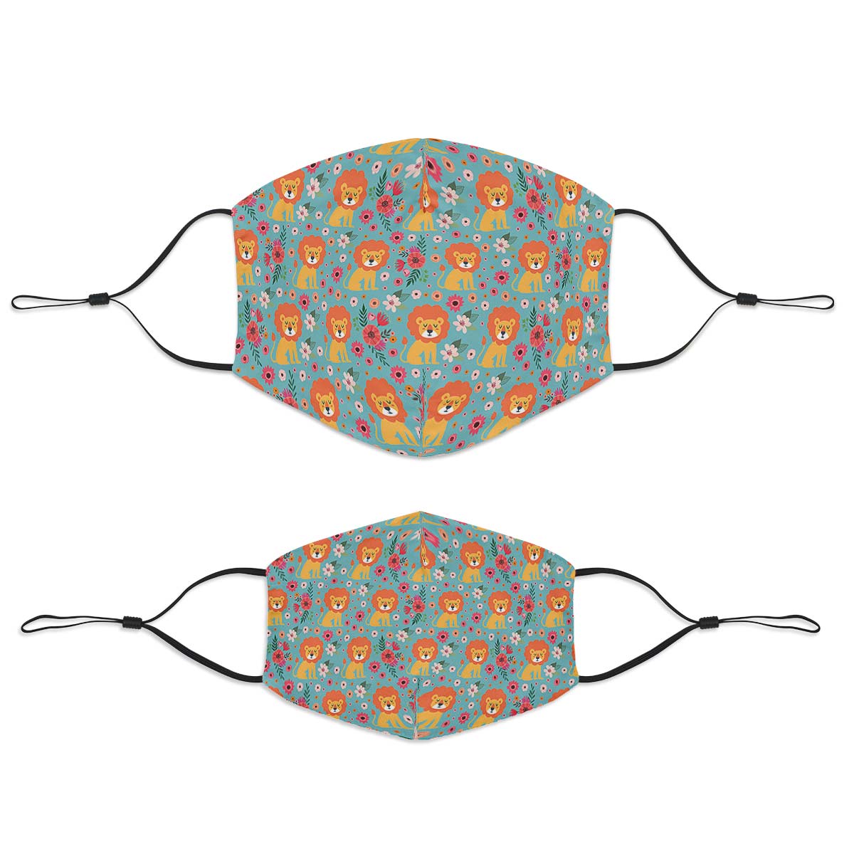 Cute Lion Pattern Face Cover