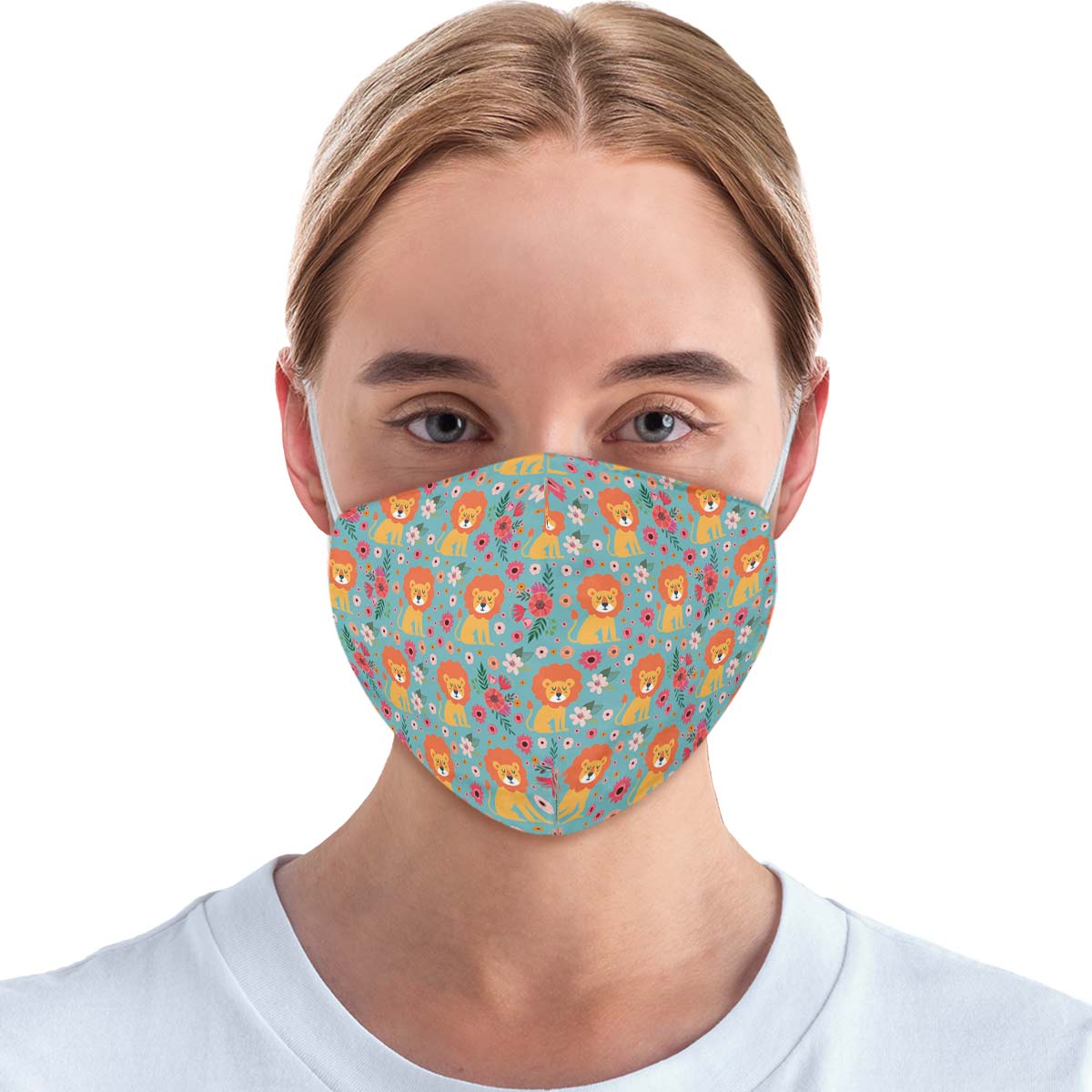 Cute Lion Pattern Face Cover