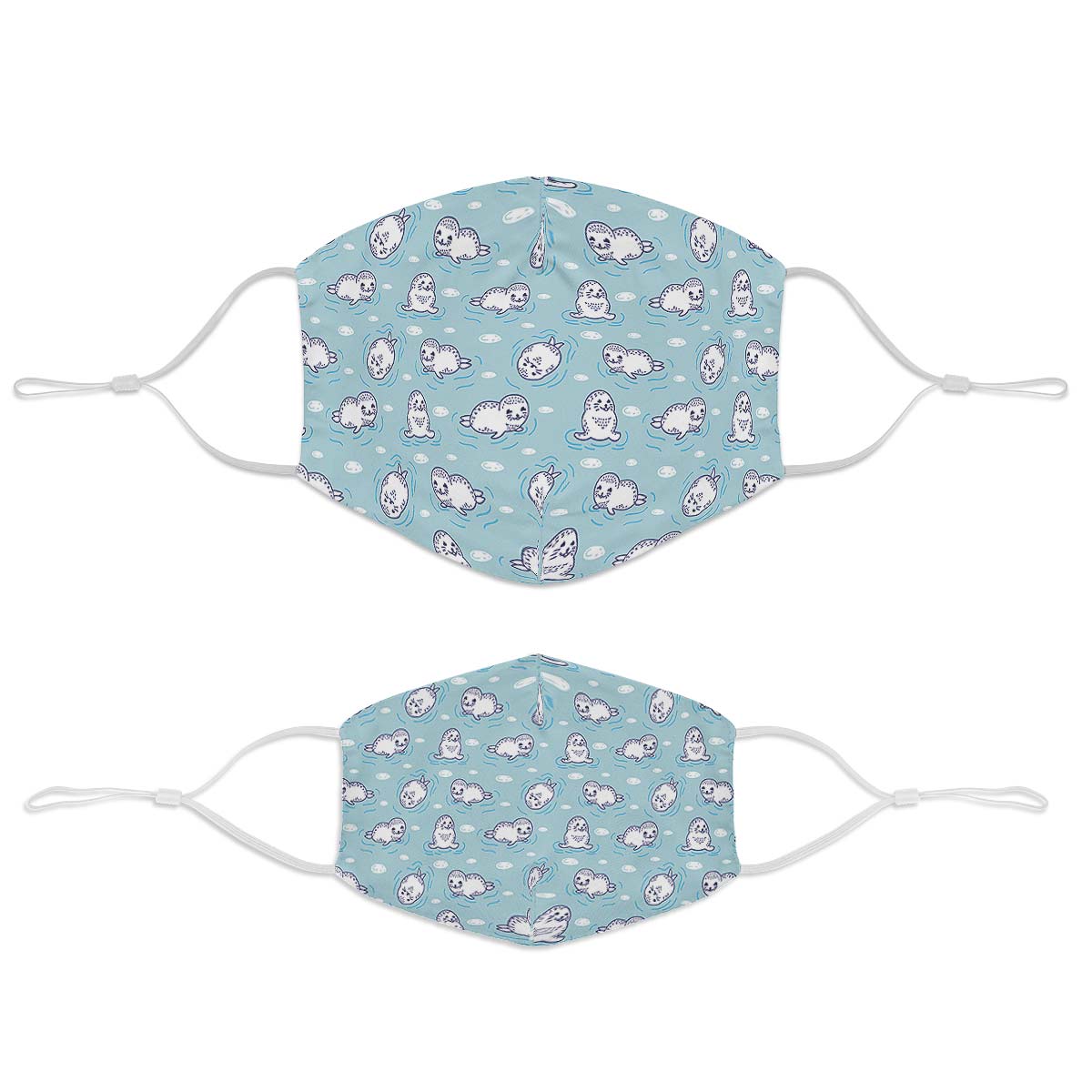 Cute Seals Face Cover
