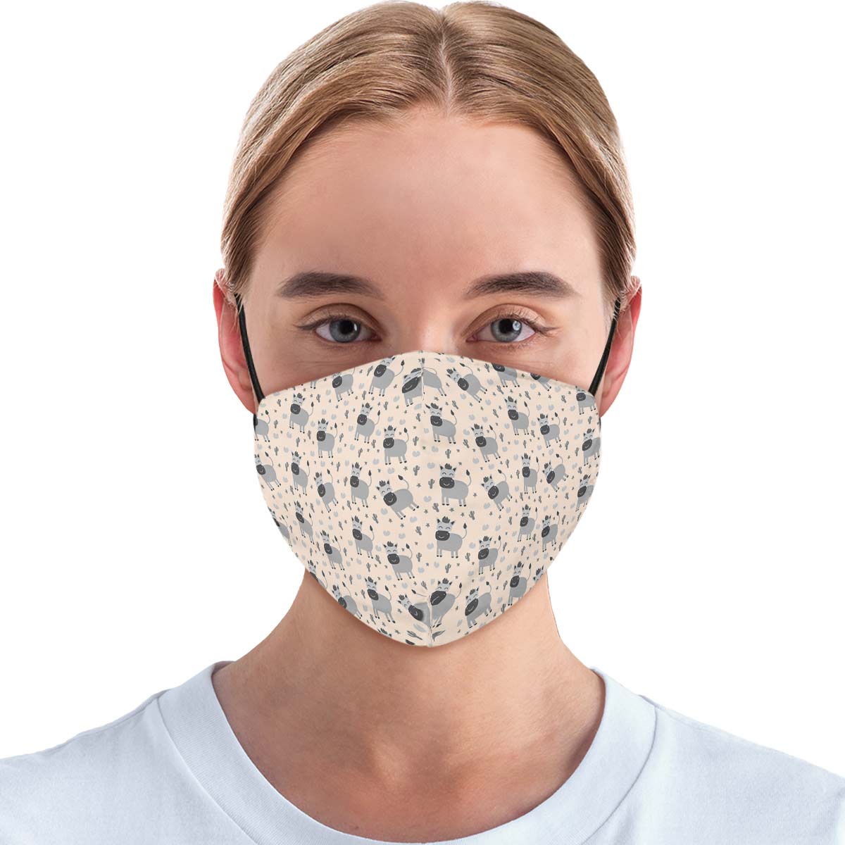 Donkey Pattern Face Cover
