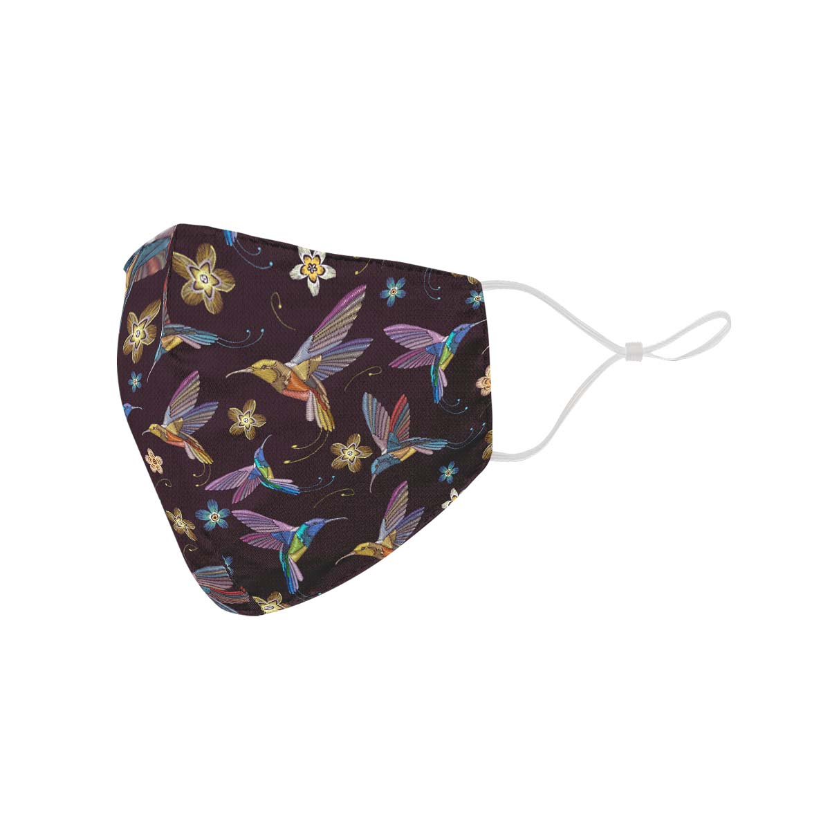 Embroidery Hummingsbirds Face Cover