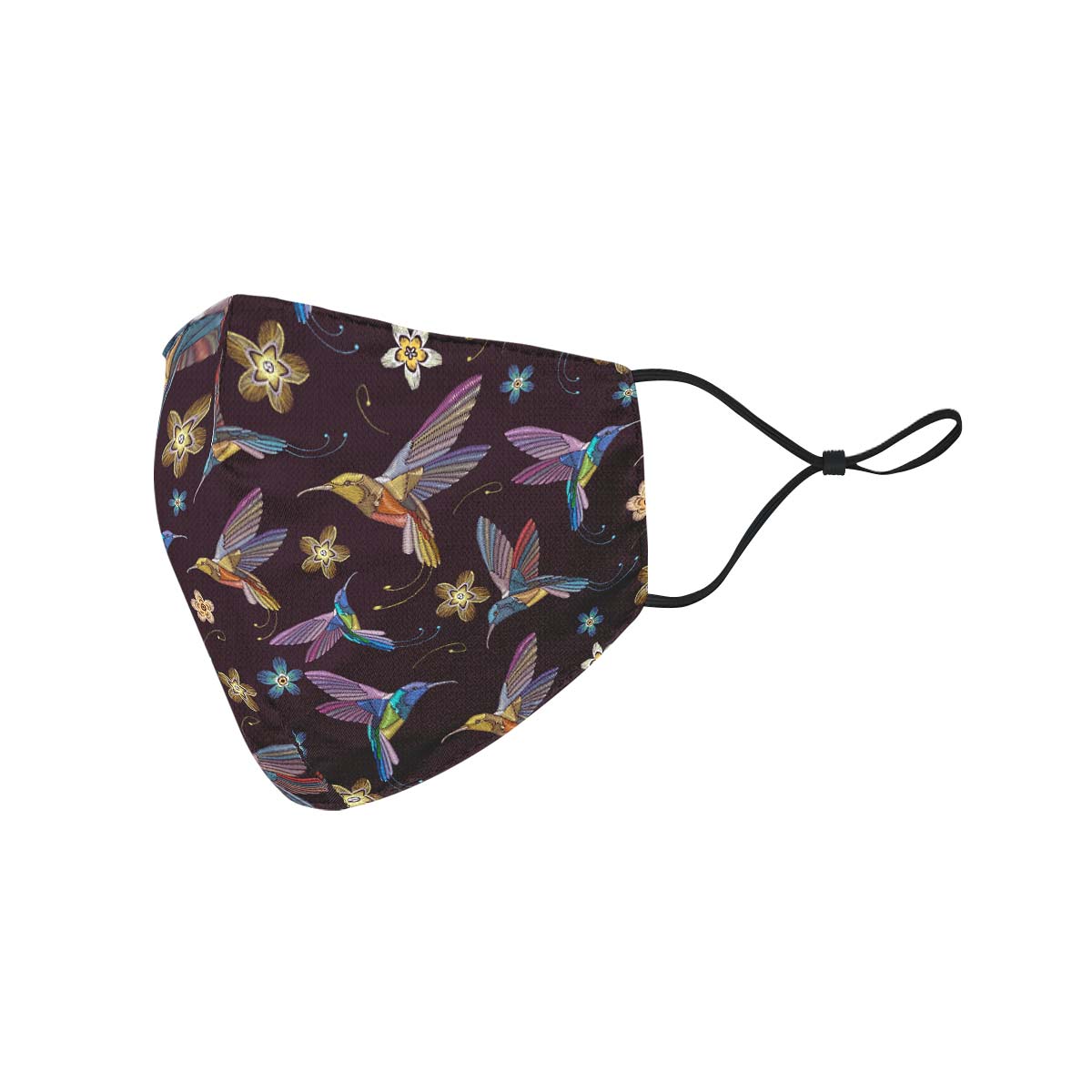 Embroidery Hummingsbirds Face Cover
