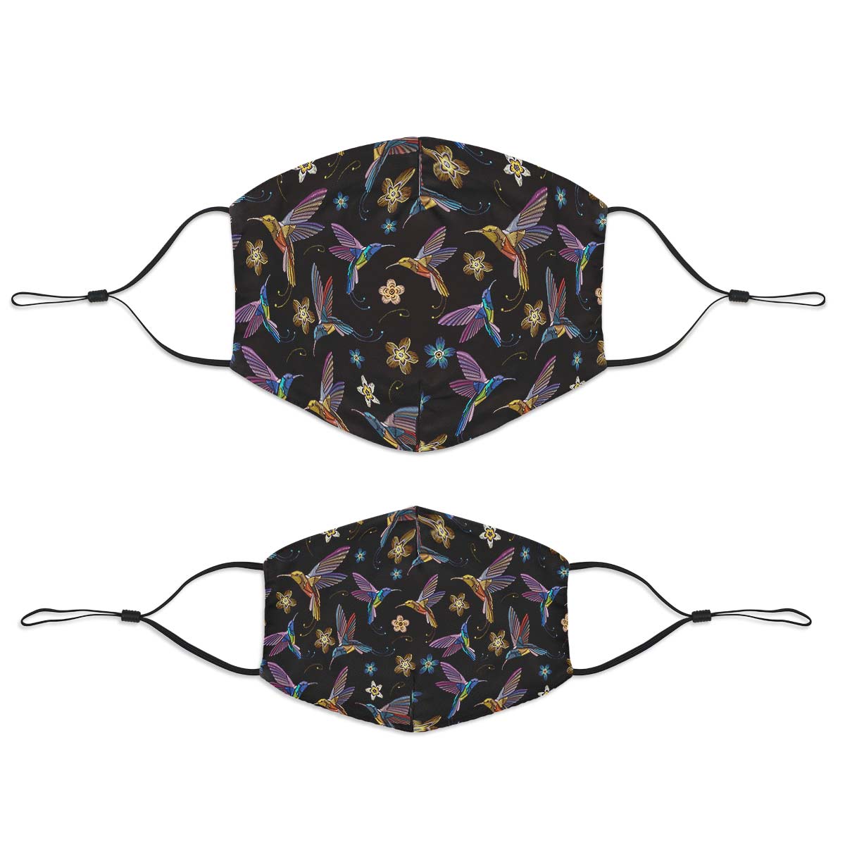 Embroidery Hummingsbirds Face Cover