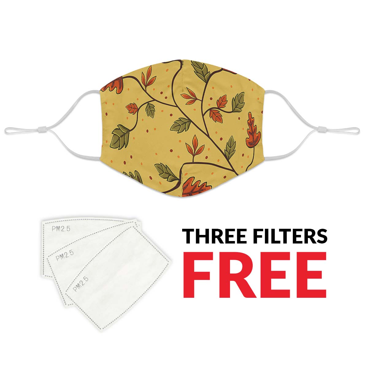 Fall Leaves Face Cover