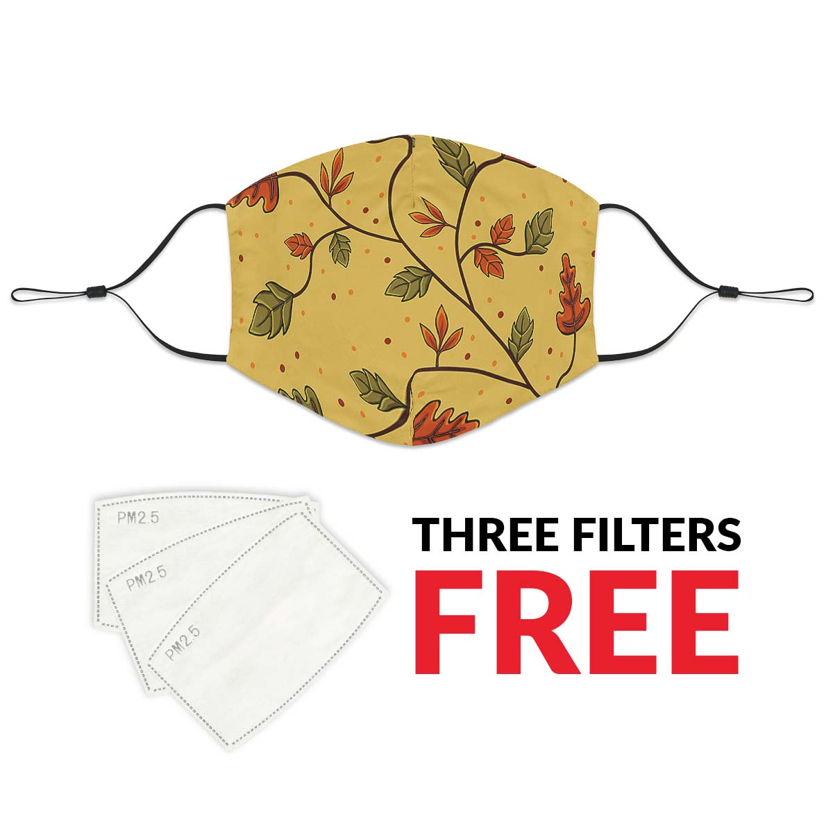 Fall Leaves Face Cover