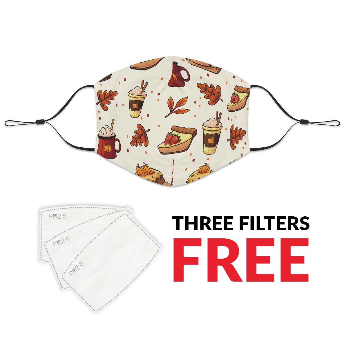 Fall Pattern Face Cover