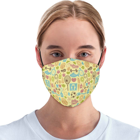 Fitness Training Pattern Face Cover