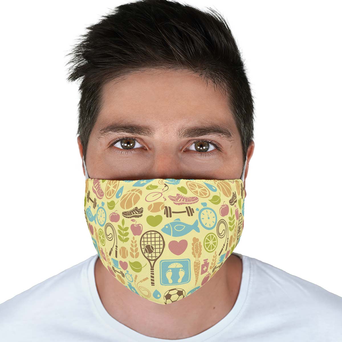 Fitness Training Pattern Face Cover