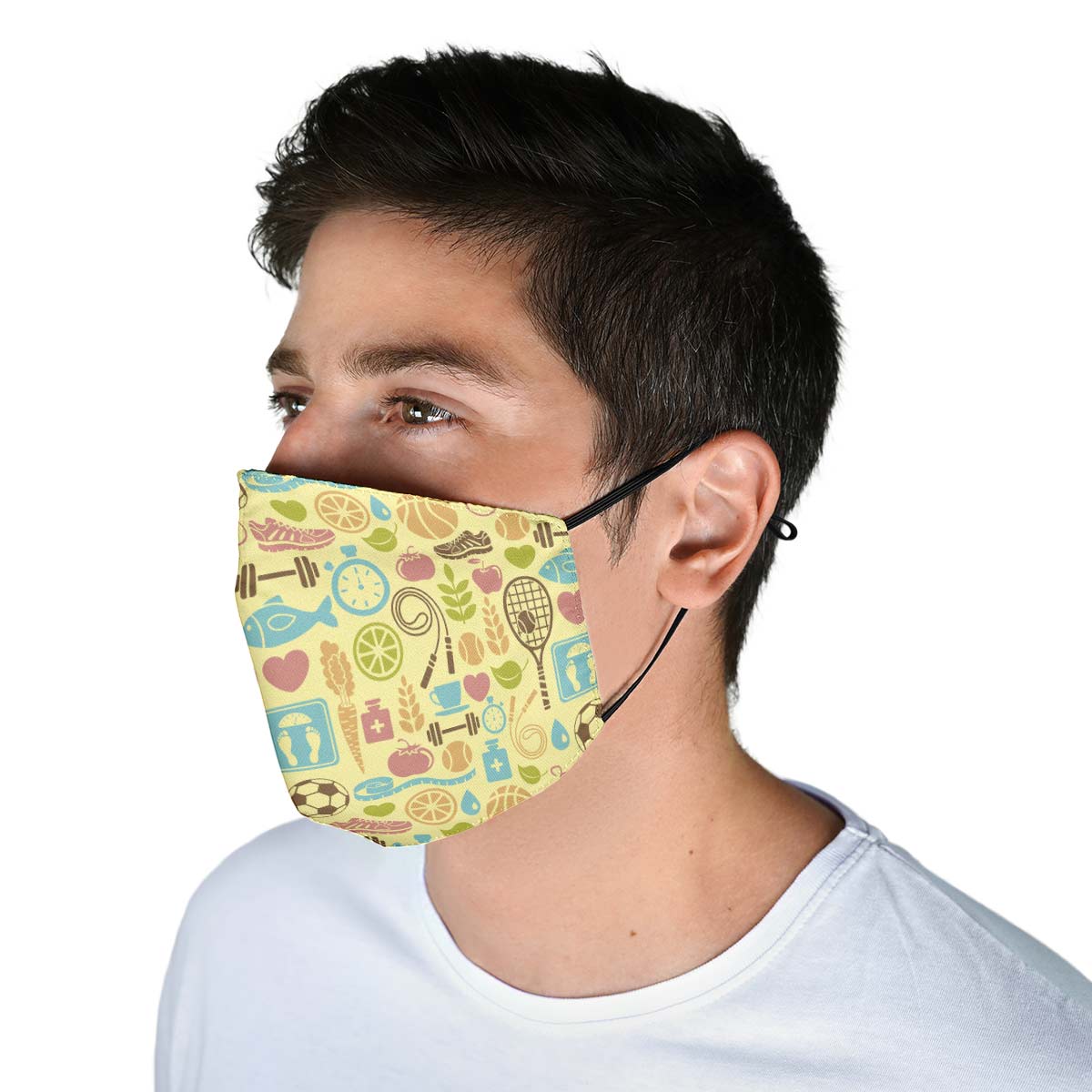 Fitness Training Pattern Face Cover