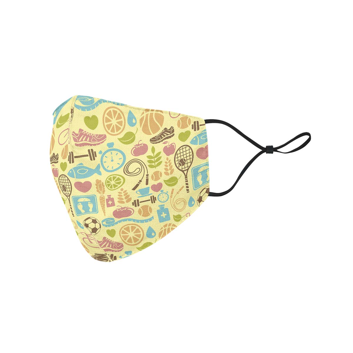 Fitness Training Pattern Face Cover