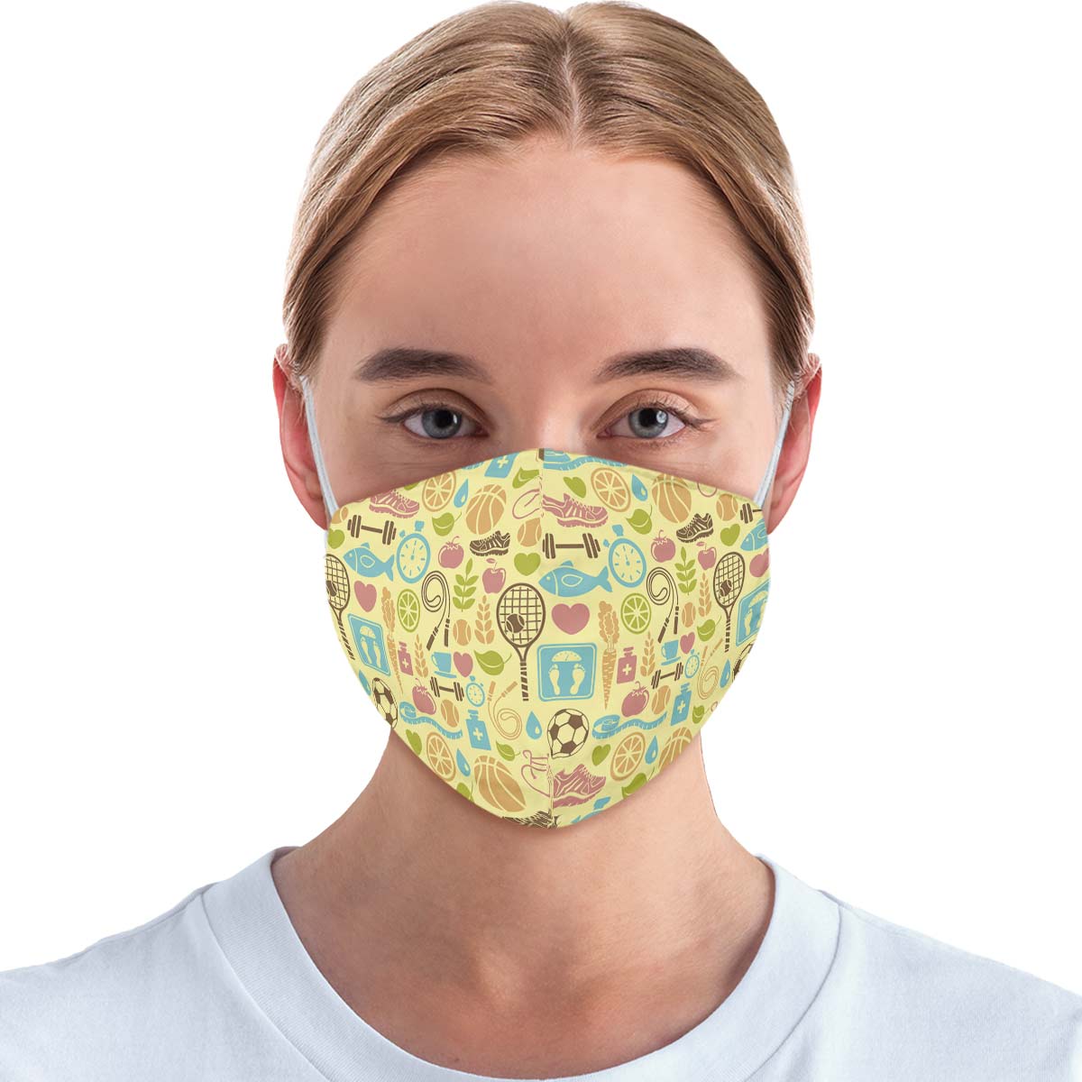 Fitness Training Pattern Face Cover