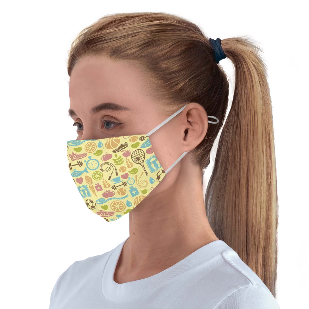 Fitness Training Pattern Face Cover