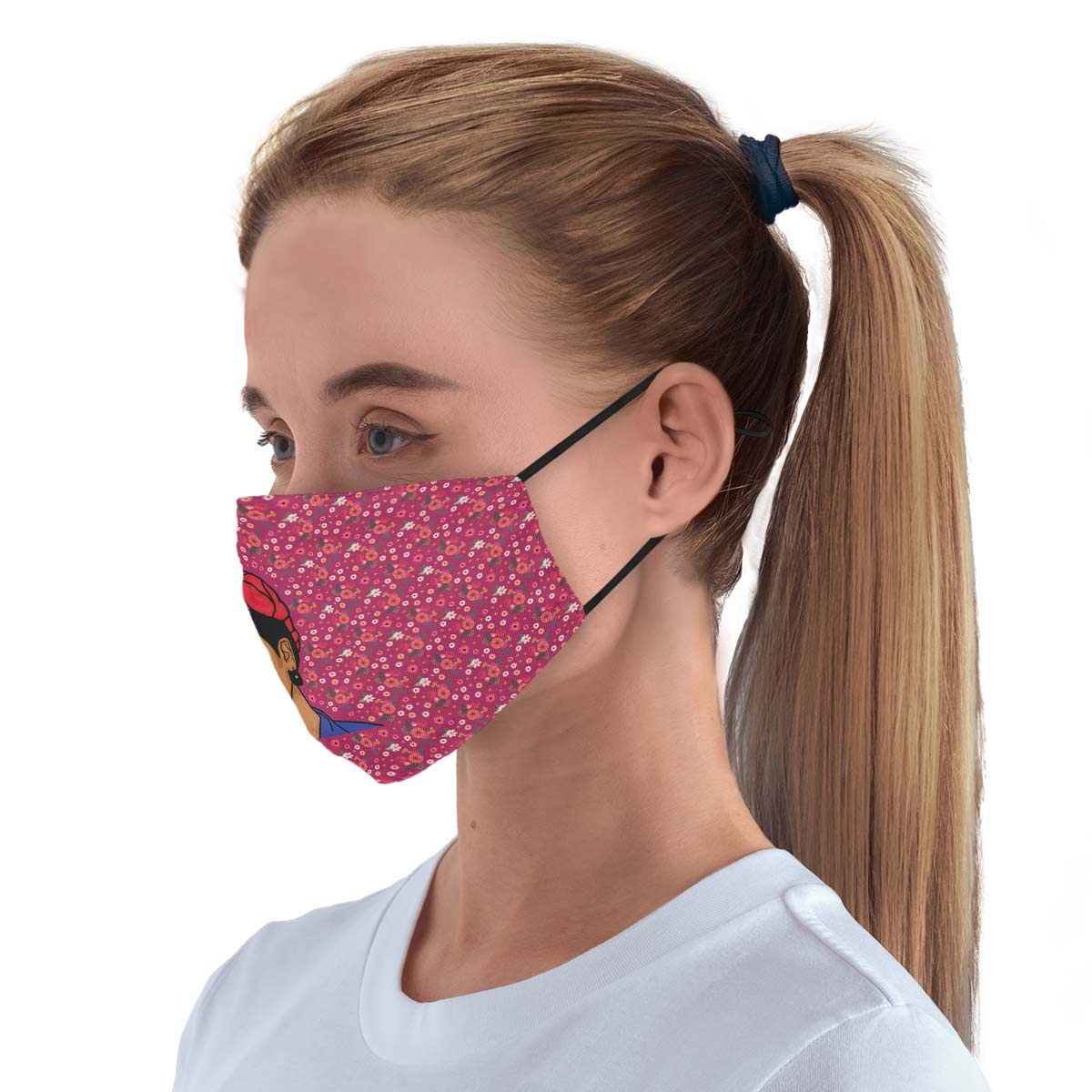 Floral Frida Face Cover