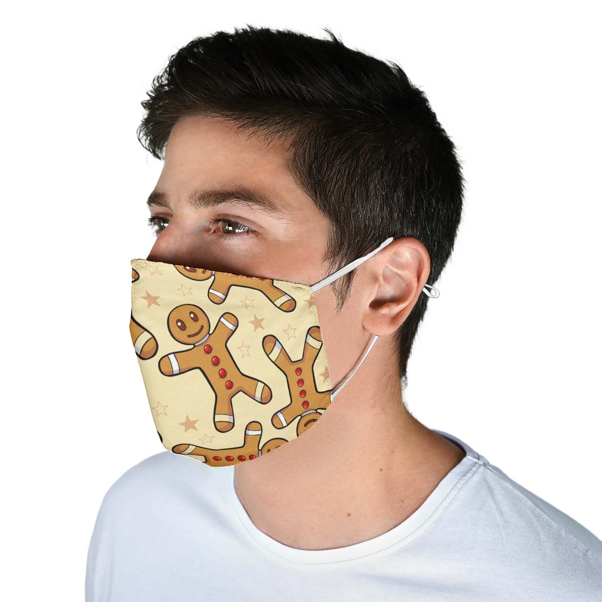 Gingerbread Pattern Face Cover