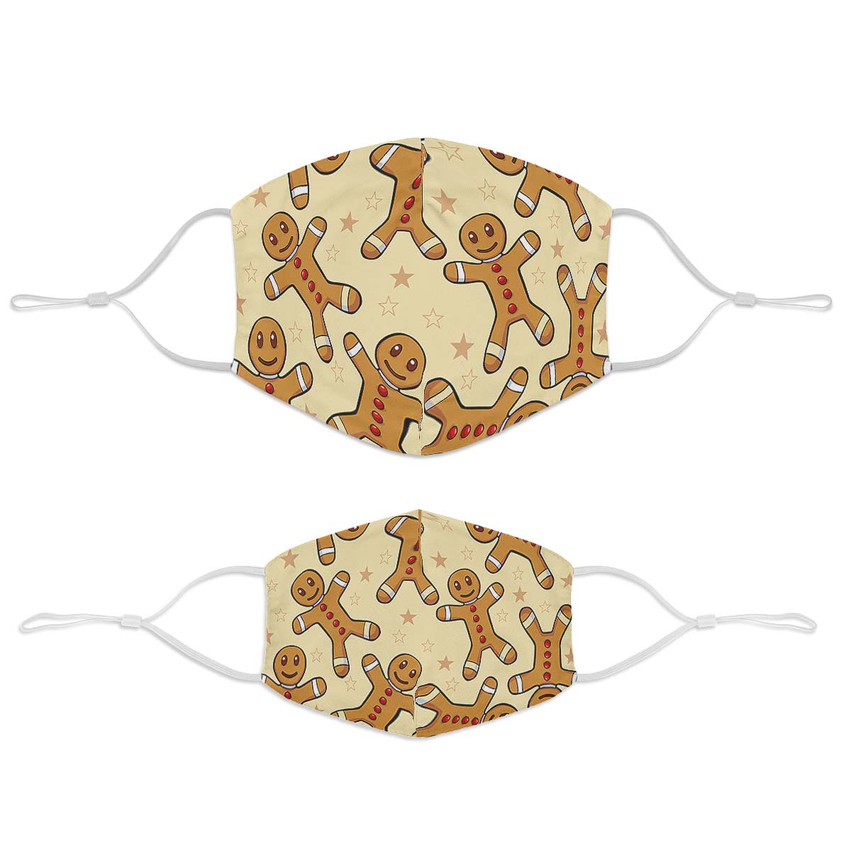 Gingerbread Pattern Face Cover