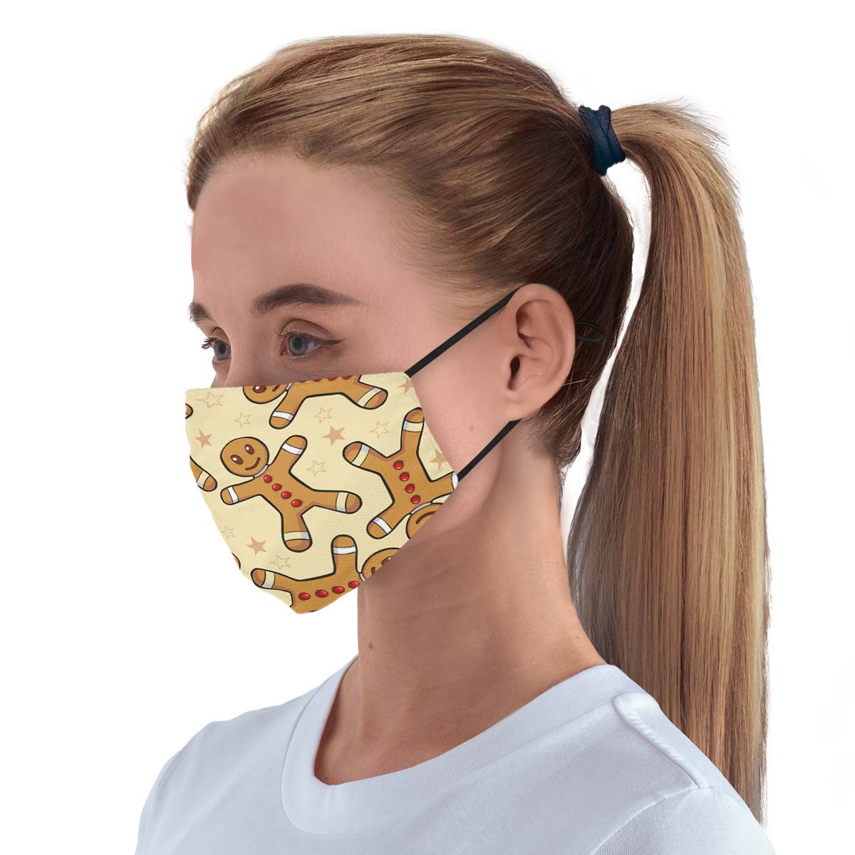 Gingerbread Pattern Face Cover