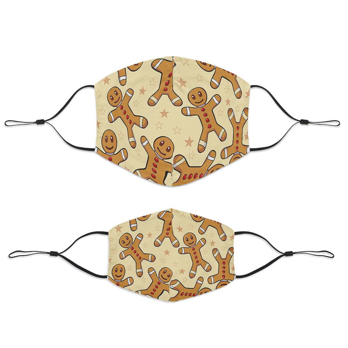 Gingerbread Pattern Face Cover