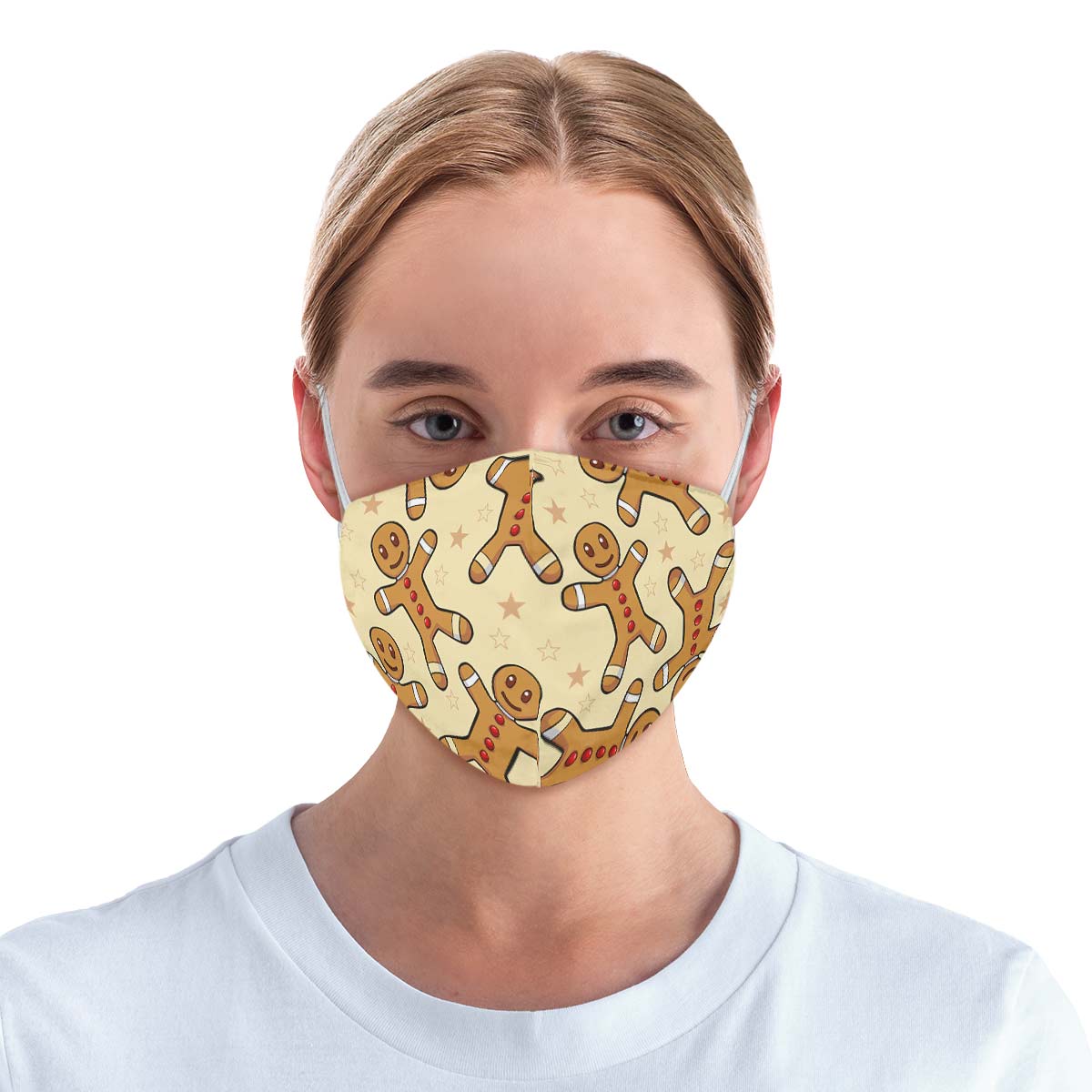 Gingerbread Pattern Face Cover