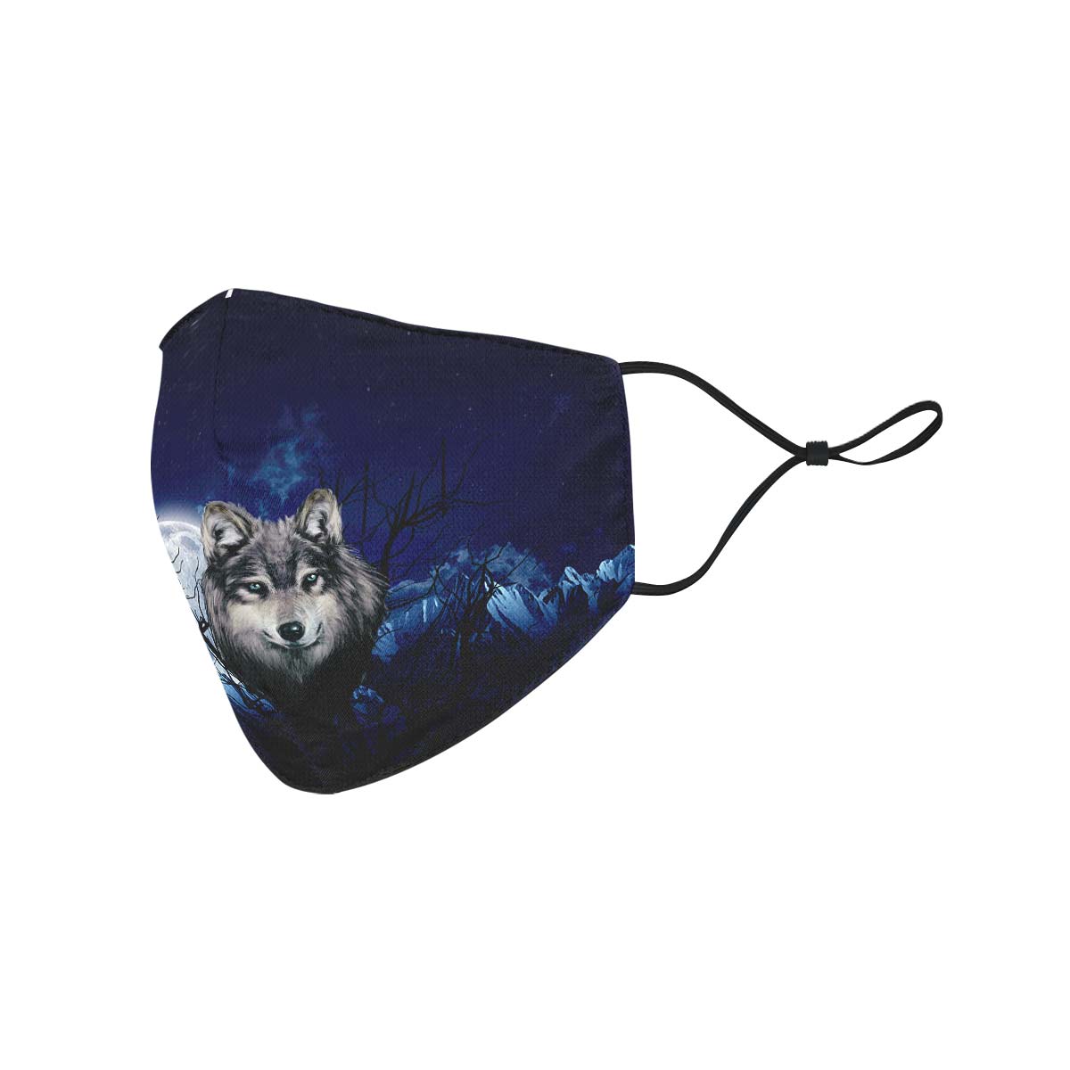 Grey Wolf Face Cover