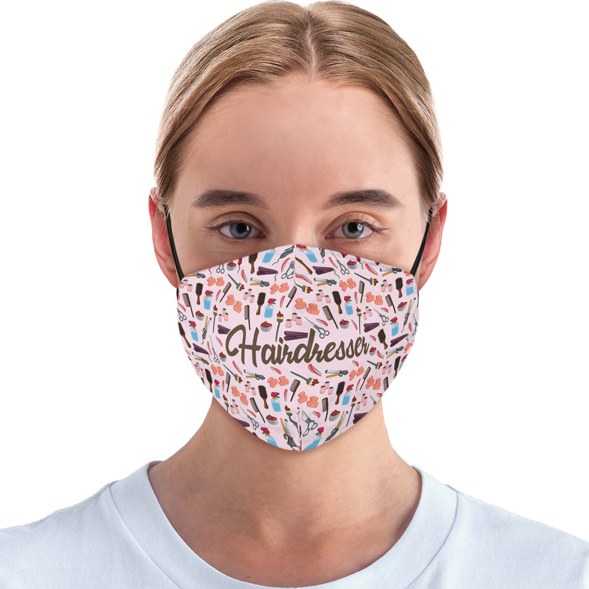 Hairdresser Pattern Face Cover