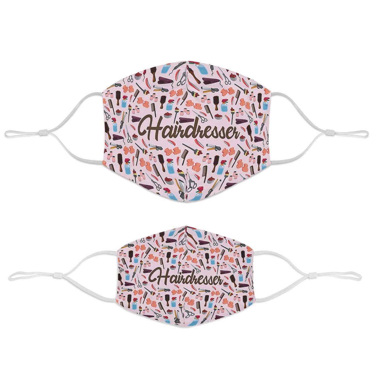Hairdresser Pattern Face Cover