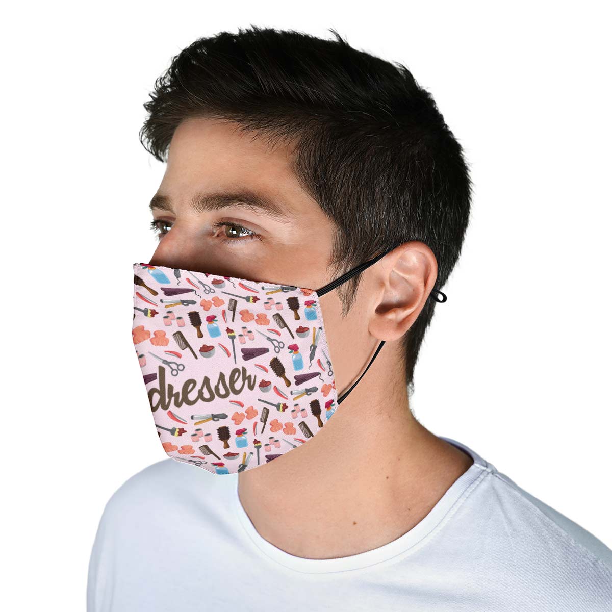 Hairdresser Pattern Face Cover