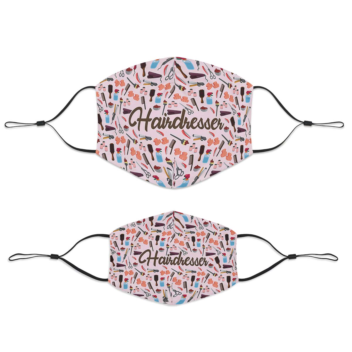 Hairdresser Pattern Face Cover