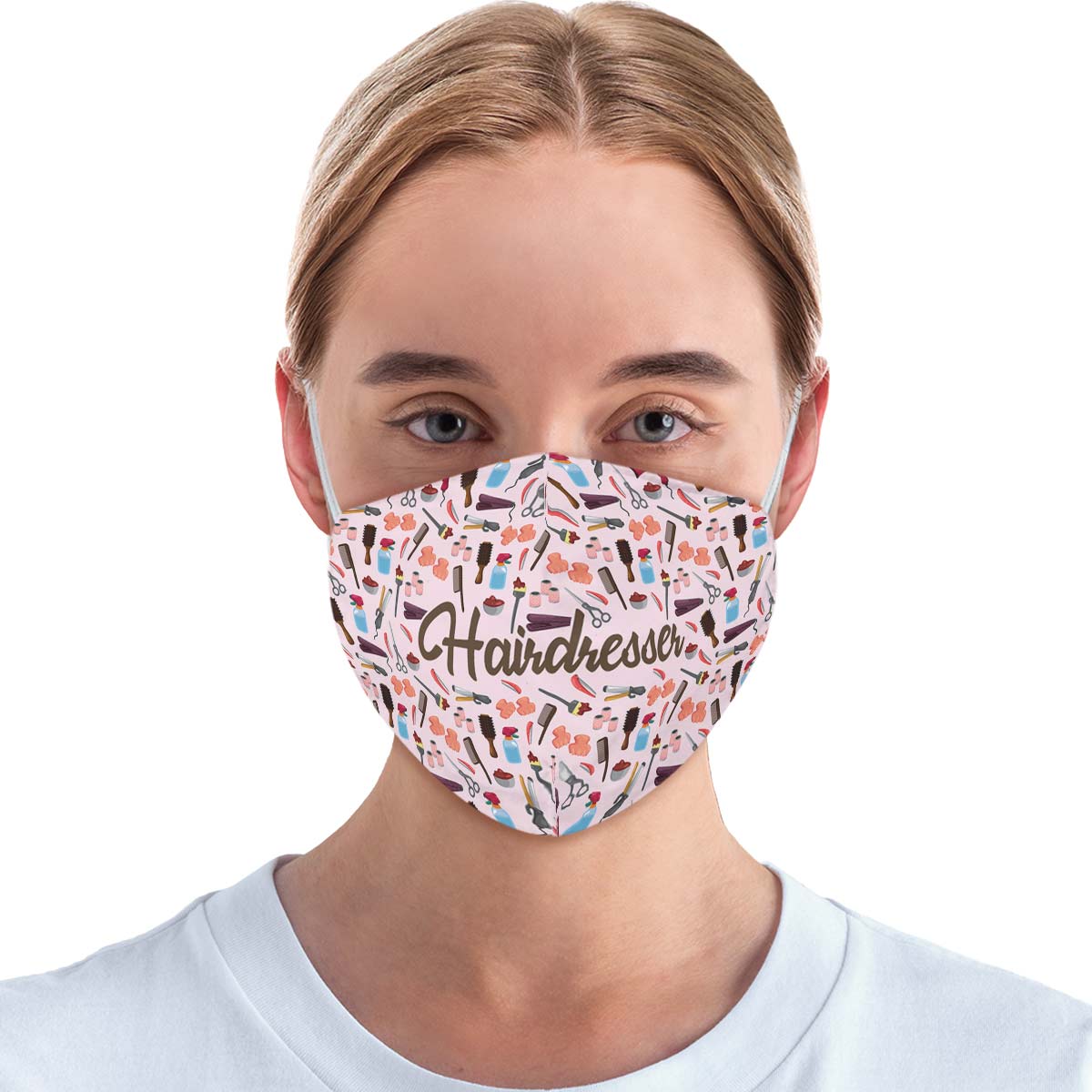 Hairdresser Pattern Face Cover