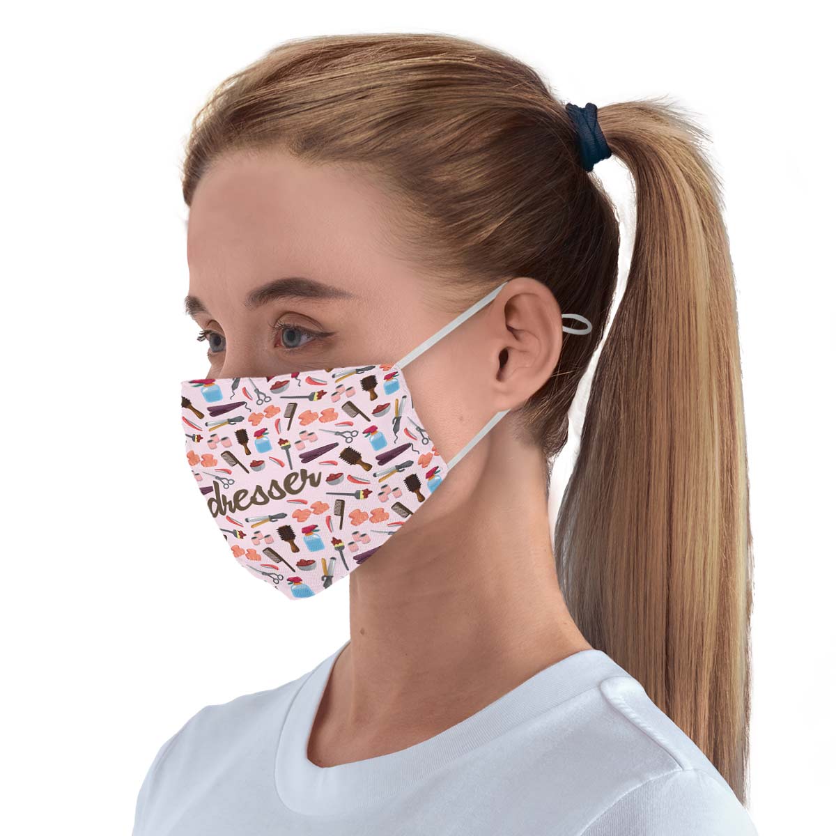 Hairdresser Pattern Face Cover