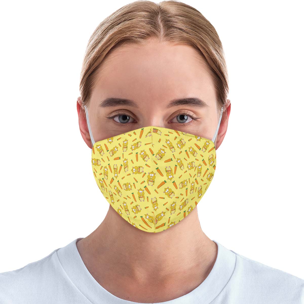 Hamster Pattern Face Cover