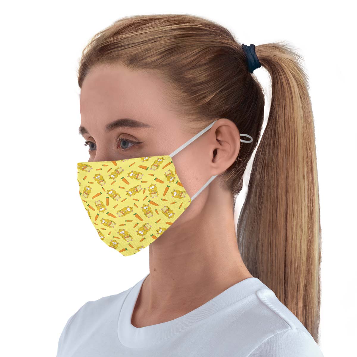Hamster Pattern Face Cover