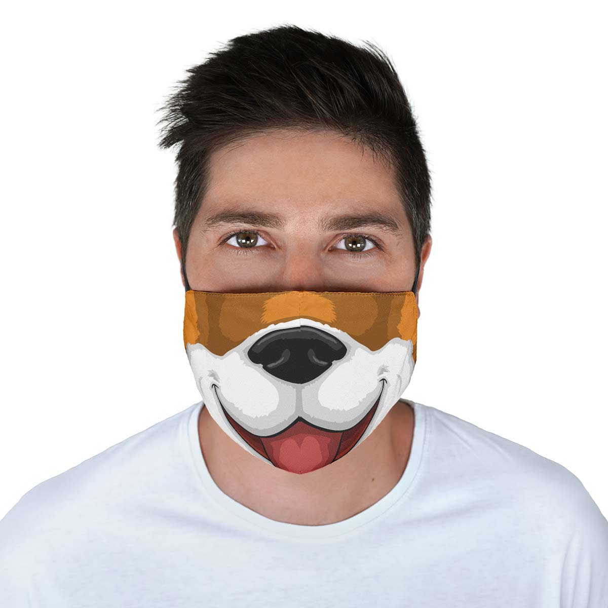 Happy Dog Face Cover