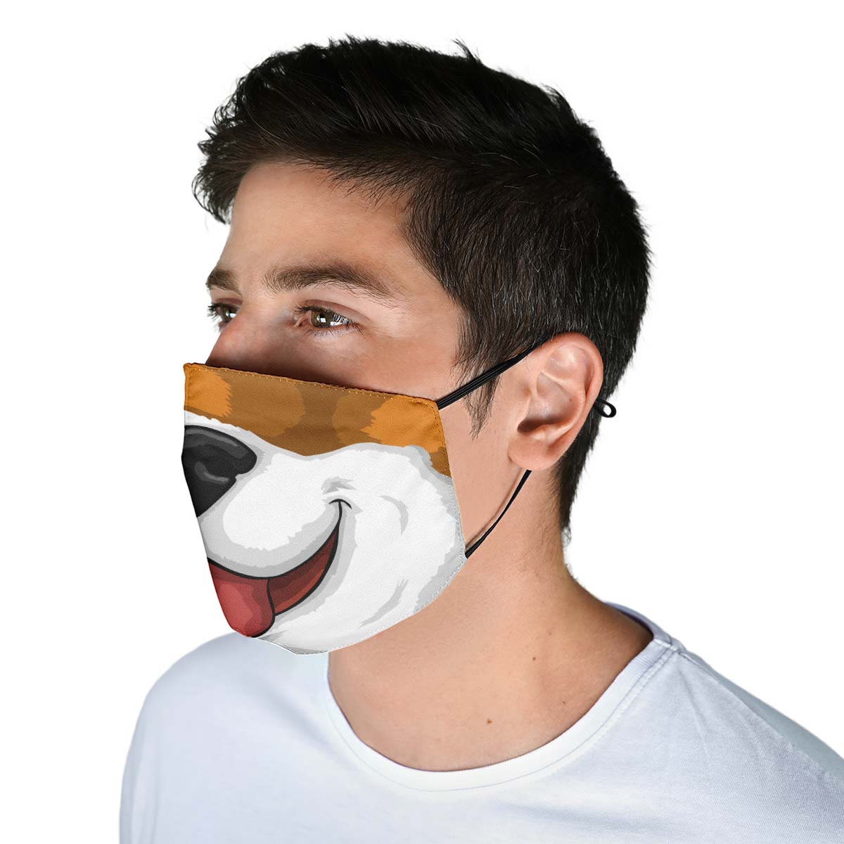 Happy Dog Face Cover