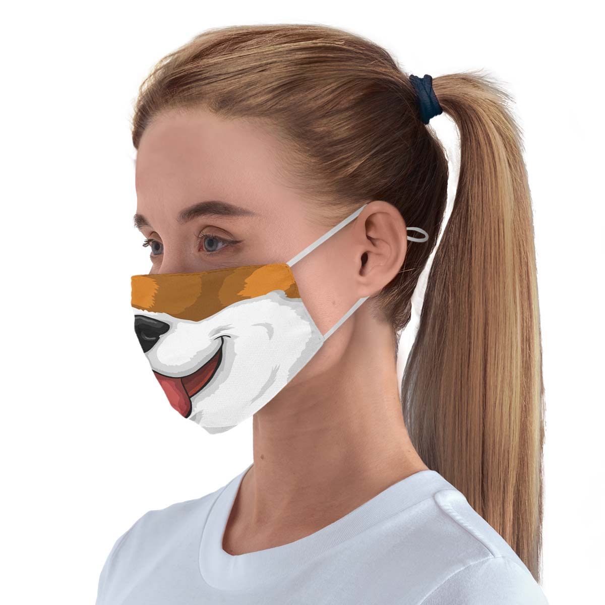 Happy Dog Face Cover