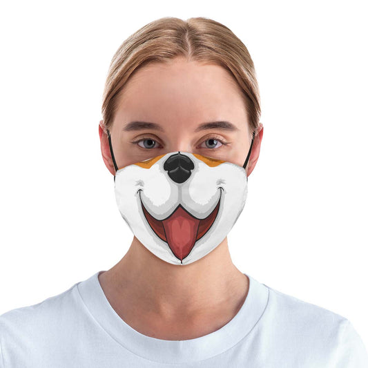 Happy Dog Face Cover