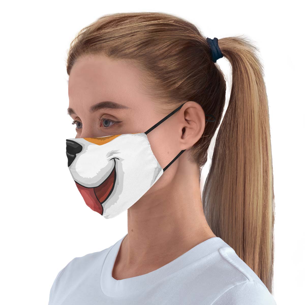 Happy Dog Face Cover