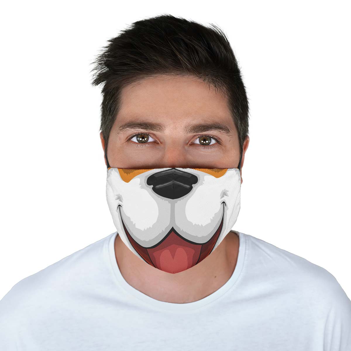 Happy Dog Face Cover