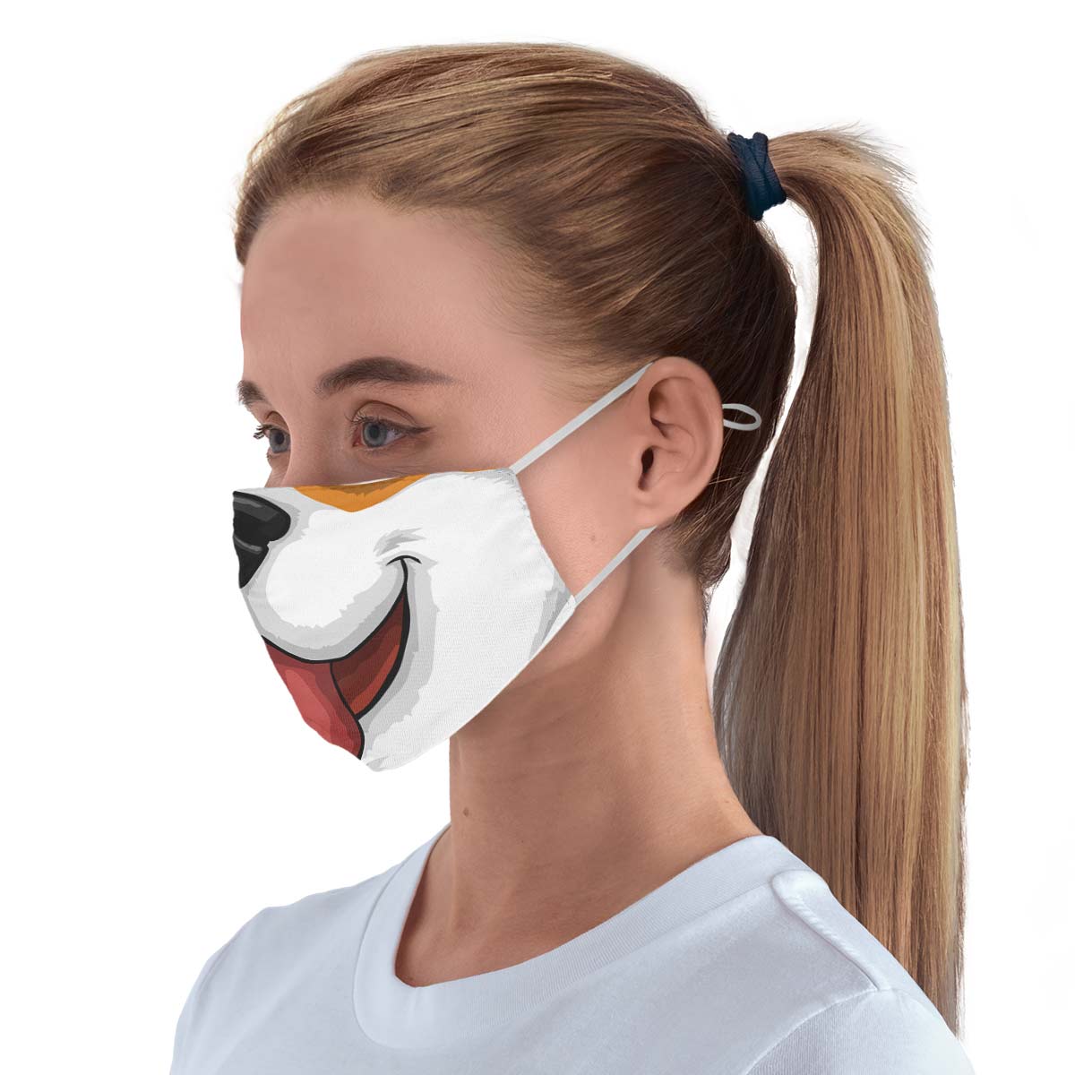 Happy Dog Face Cover