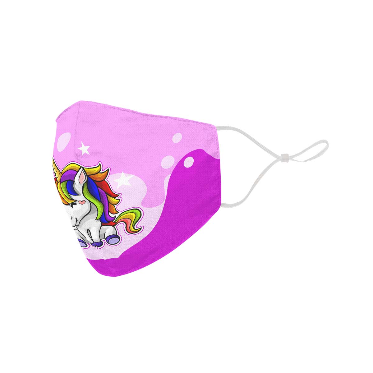 Happy Unicorn Face Cover