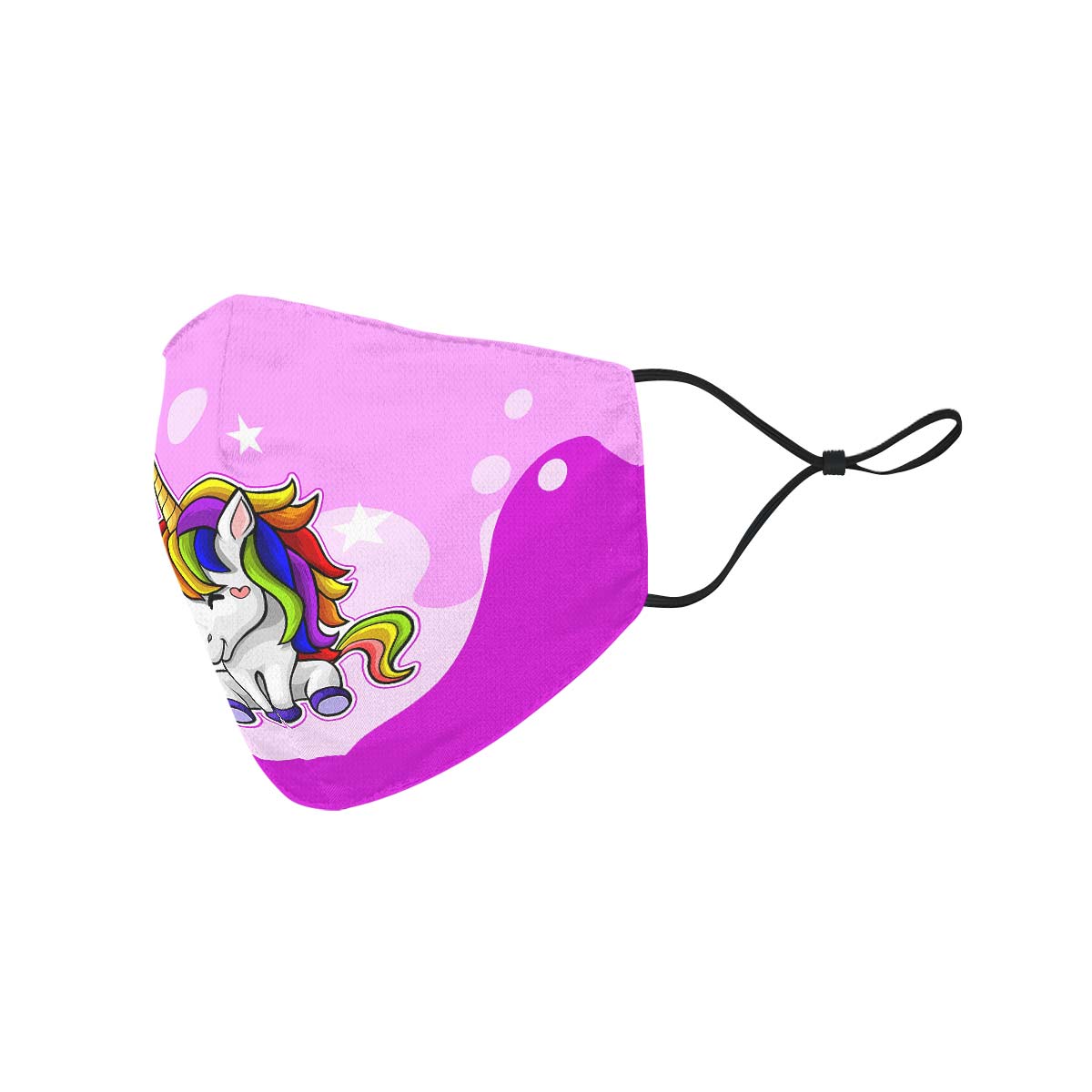 Happy Unicorn Face Cover