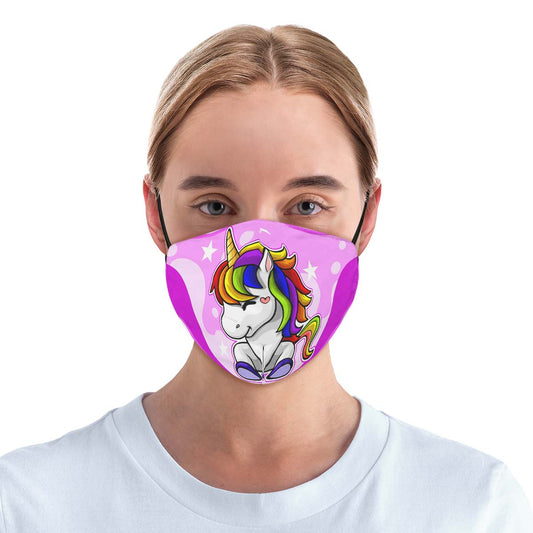 Happy Unicorn Face Cover